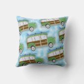 ウディのサーフィンワゴンパターン クッション (裏面)