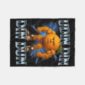 ウディンディンドゥンブレインおもしろいロイタリアンットミームボディ フリースブランケット (正面(横))