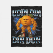 ウディンディンドゥンブレインおもしろいロイタリアンットミームボディ フリースブランケット (正面)