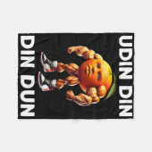 ウディンディンドゥンブレインロイタリアンットミームウディンドンディンド フリースブランケット (正面(横))