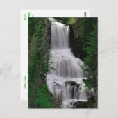 ウディーン秋、イエローストーンパーク、ワイオミング葉書 ポストカード (正面/裏面)