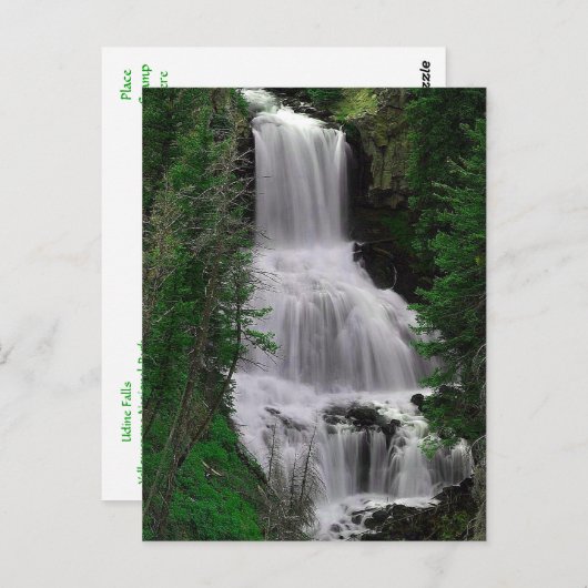 ウディーン秋、イエローストーンパーク、ワイオミング葉書 ポストカード (正面/裏面)