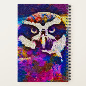 "ウディ・フー"フクロウ スパイラル ノートブック (裏面)