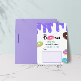 ウドナットノウ先生サンキューカード 招待状