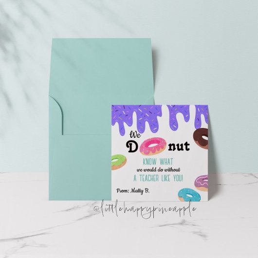 ウドナットノウ先生サンキューカード 招待状