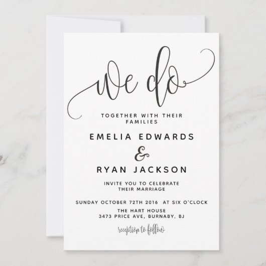 ウド結婚式招待状 招待状 (正面)