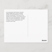 ウナアラスカ島のパーキーリス ポストカード (裏面)