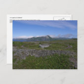 ウナアラスカ島のWWII砲兵山 ポストカード (正面/裏面)