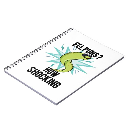 ウナギのダジャレって、なんて衝撃的におもしろいの？ 面白い動物のダジャレ ノートブック (左側)