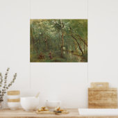 ウナギの採集民 – ジャン – バプティスト – コローファインアート ポスター (キッチン)