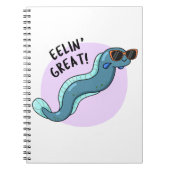 ウナギの素敵なユーモア満載のスライムウナギパンチ ノートブック (正面)