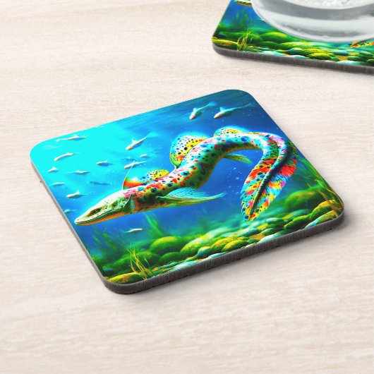 ウナギアート コースター (左側)