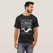 ウナギ簡単ハロウィーン人間の仮装鯉フィッシュ動物 Tシャツ (正面フル)