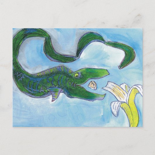 ウナギ食べバナナ！ ポストカード (正面)