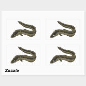 ウナギ 長方形シール (シート)