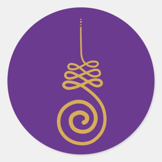 ウナロメの仏像 ラウンドシール (正面)