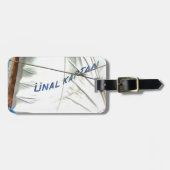 ウナールカプタンアクリル芸術の風の帆 ラゲッジタグ (正面横)