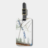 ウナールカプタンアクリル芸術の風の帆 ラゲッジタグ (正面縦)