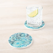 ウニとオピヒのパーティー熱帯模様 コースター (側面)