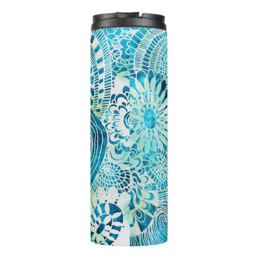 ウニとオピヒのパーティー熱帯模様 タンブラー (裏面)