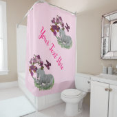 ウニコンの蝶と花パーソナライズされた シャワーカーテン (インサイチュ)