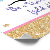 ウニパーソナライズされたコーン水彩花 ポスター (角)