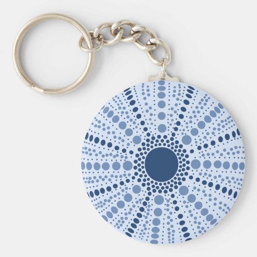 ウニミニマルン幾何学模様 キーホルダー (正面)