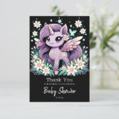 ウニモダンコーン赤ちゃんシャワー サンキューカード (スタンド正面)