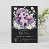 ウニモダンコーン赤ちゃんシャワー 招待状 (スタンド正面)