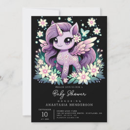 ウニモダンコーン赤ちゃんシャワー 招待状