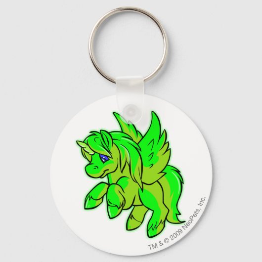 ウニ白熱［赤熱］光を放つ キーホルダー (正面)