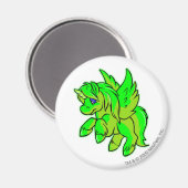 ウニ白熱［赤熱］光を放つ マグネット (正面/裏面)