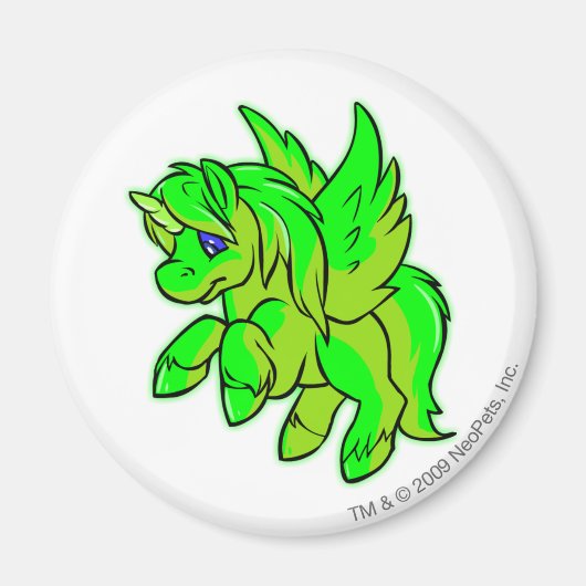 ウニ白熱［赤熱］光を放つ マグネット (正面)