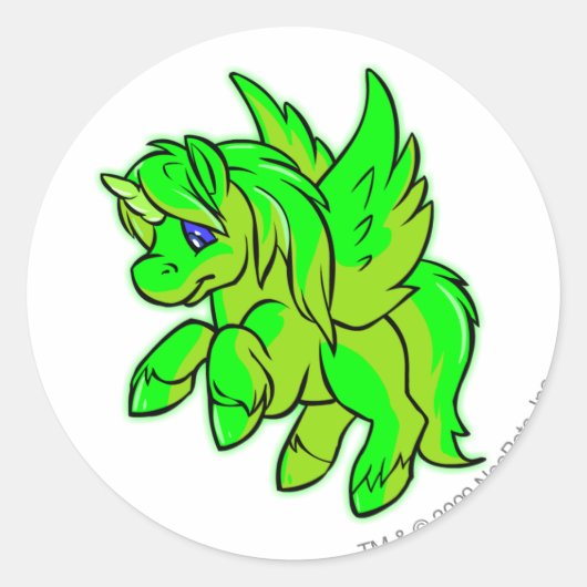 ウニ白熱［赤熱］光を放つ ラウンドシール (正面)