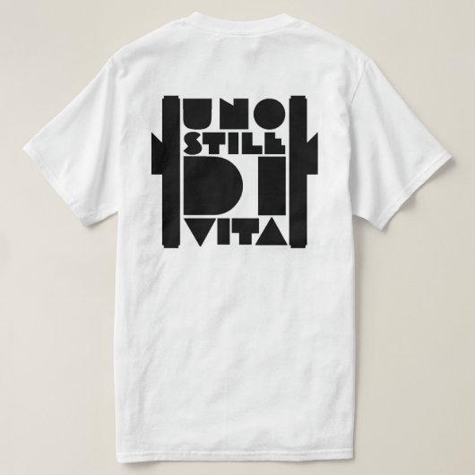ウノスタイルディヴィータ Tシャツ (デザイン裏面)