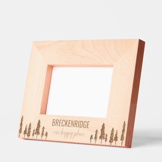 ウハッピープレイスカスタム休暇 レーザー彫刻フレーム (左)