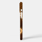 ウハネウイホヌウッドフェイクハワイアンタートルケースメイト Case-Mate iPhoneケース (裏面 / 左)