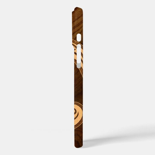 ウハネウイホヌウッドフェイクハワイアンタートルケースメイト Case-Mate iPhoneケース (裏面 / 左)