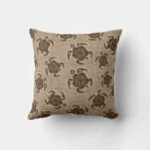 ウハネホヌハイビスカスろうけつ染めハワイアンタートル クッション (裏面)