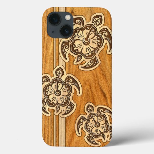ウハネ本木フェイクハワイアンタートルエアケース Case-Mate iPhoneケース (裏面)