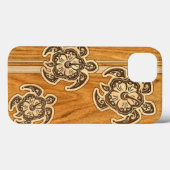 ウハネ本木フェイクハワイアンタートルエアケース Case-Mate iPhoneケース (裏面 (横))