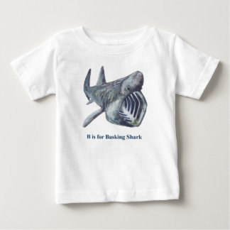 ウバザメの赤ちゃんと幼児用のTシャツ ベビーTシャツ