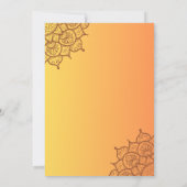 ウパナヤナムまたはヒンドゥー聖糸ジャヌー式 招待状 (裏面)