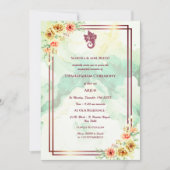 ウパナヤナムまたはヒンドゥー聖糸ジャヌー式 招待状 (正面)