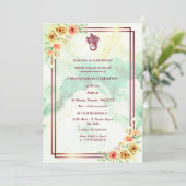 ウパナヤナムまたはヒンドゥー聖糸ジャヌー式 招待状 (スタンド正面)