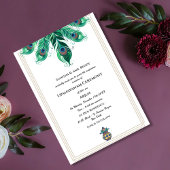 ウパナヤナムまたはヒンドゥー聖糸ジャヌー式 招待状