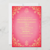 ウパナヤナムまたはヒンドゥー聖糸ジャヌー式 招待状 (正面)