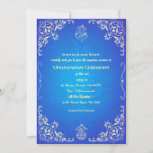 ウパナヤナムまたはヒンドゥー聖糸ジャヌー式 招待状 (正面)