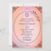 ウパナヤナムまたはヒンドゥー聖糸ジャヌー式 招待状 (正面)