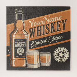 ウパーソナライズされたイスキーリューカーボトルウエスタンバー ジグソーパズル